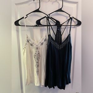 Black tank & White tank from Express